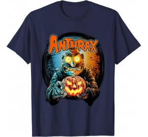 Jack-O  Lantern On Navy T-Shirt 